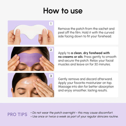 Anti-Wrinkle Forehead Patches – Overnight Smoothing Hydrogel Strips