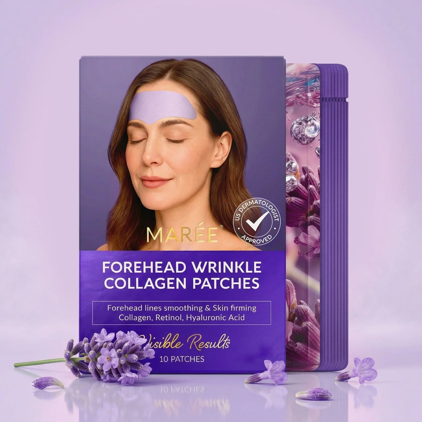 Anti-Wrinkle Forehead Patches – Overnight Smoothing Hydrogel Strips