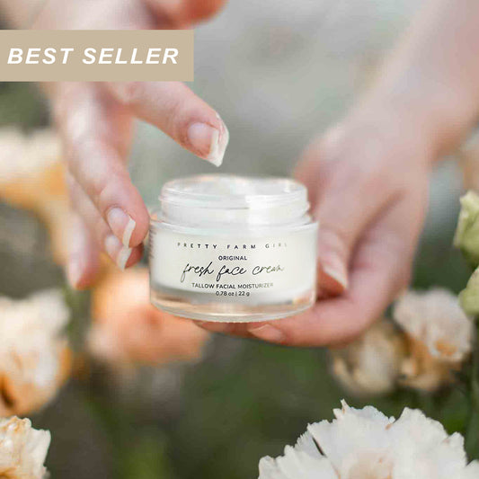 Anti-Aging Tallow Moisturizer – Organic Grass-Fed Face Cream with Frankincense & Lavender