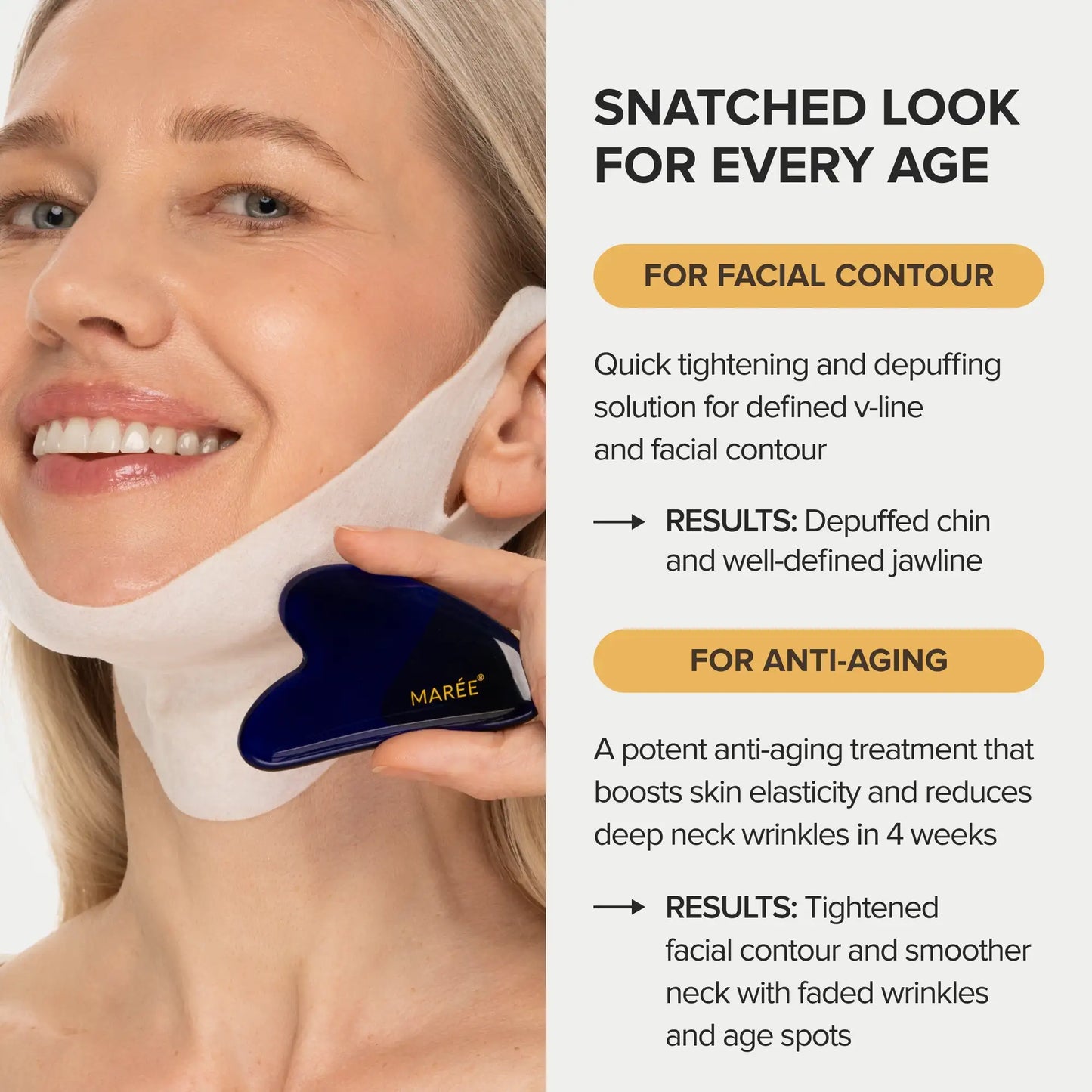 24K Gold V-Line Lifting Mask – Collagen Jawline & Neck Firming Mask (20 PCS)