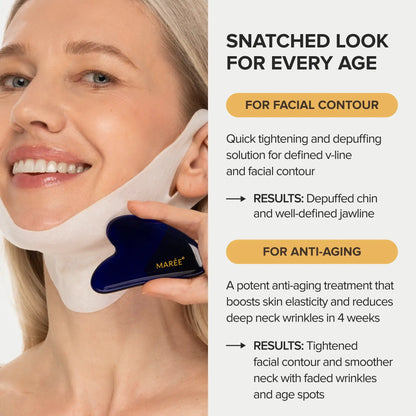 24K Gold V-Line Lifting Mask – Collagen Jawline & Neck Firming Mask (20 PCS)
